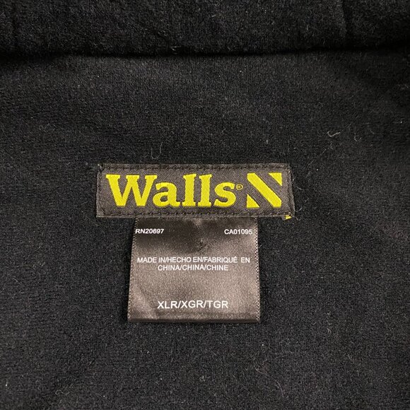 Walls Hooded Duck Canvas Jacket Men's XL Insulated Black Enduro Flex Chore Work - Picture 6 of 11